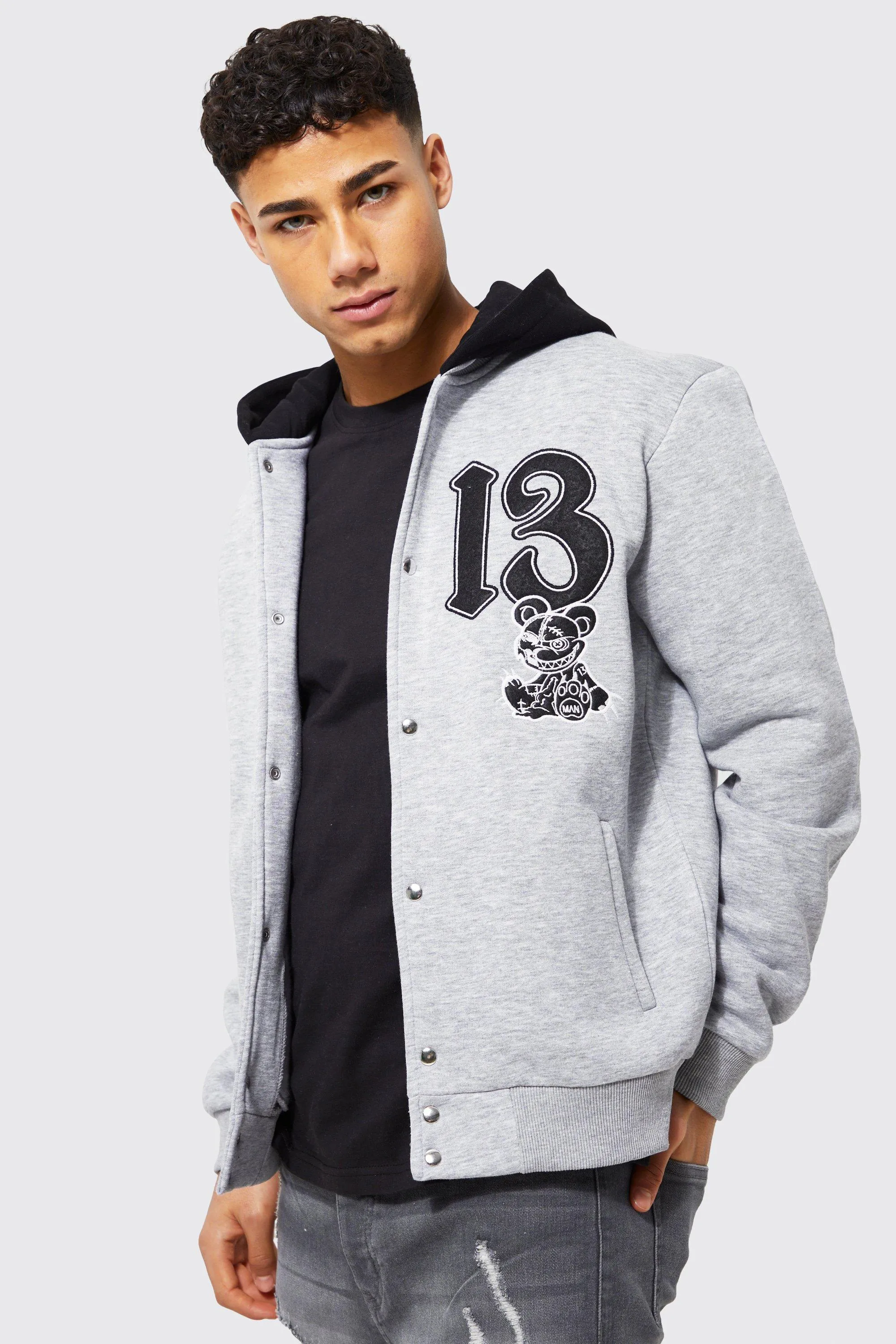 13 Contrast Hood Jersey Bomber