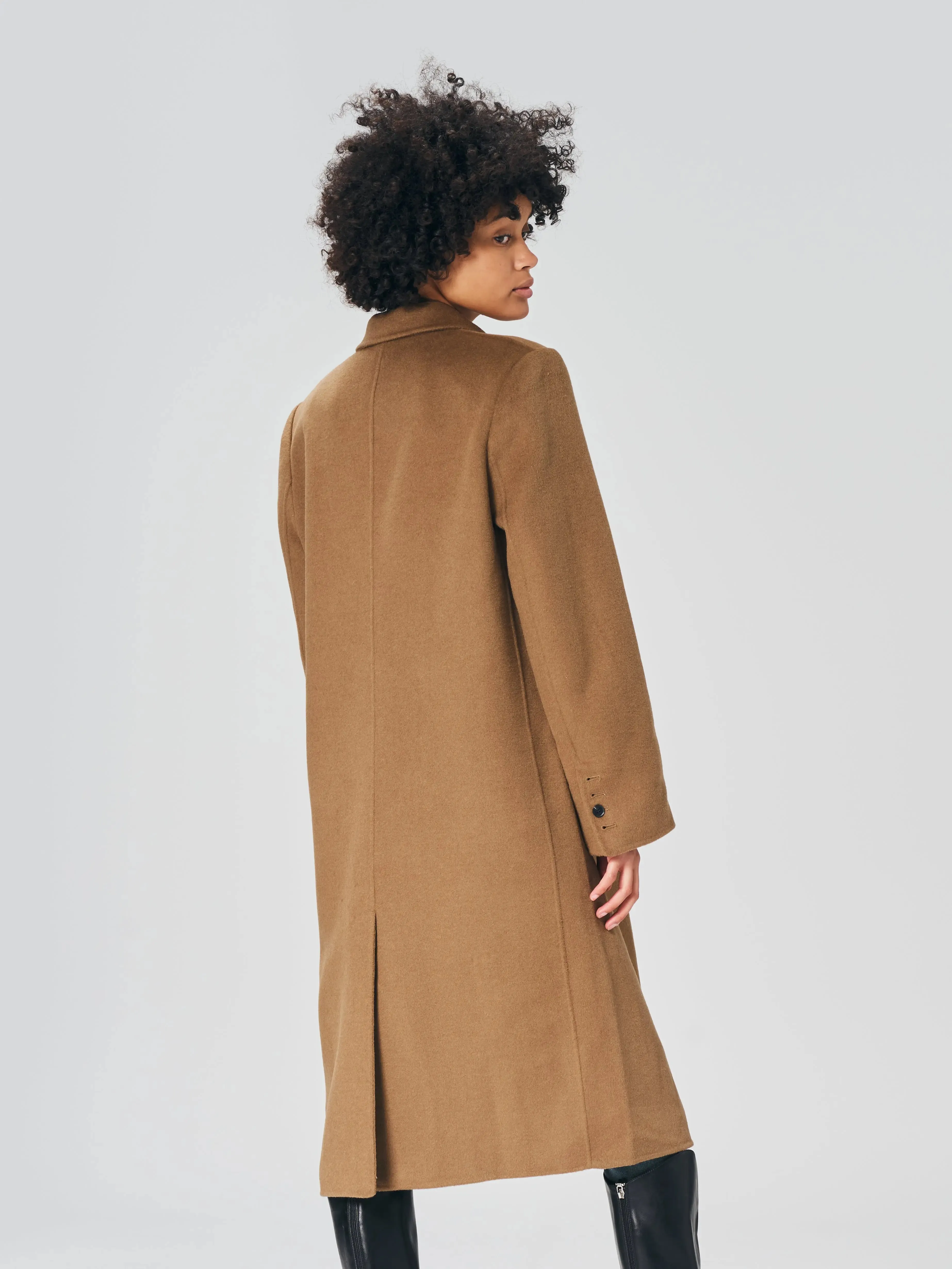 87208 Long 100% Wool Coat