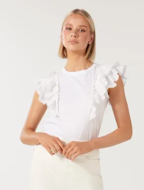 Alice Ruffle Sleeve T-Shirt