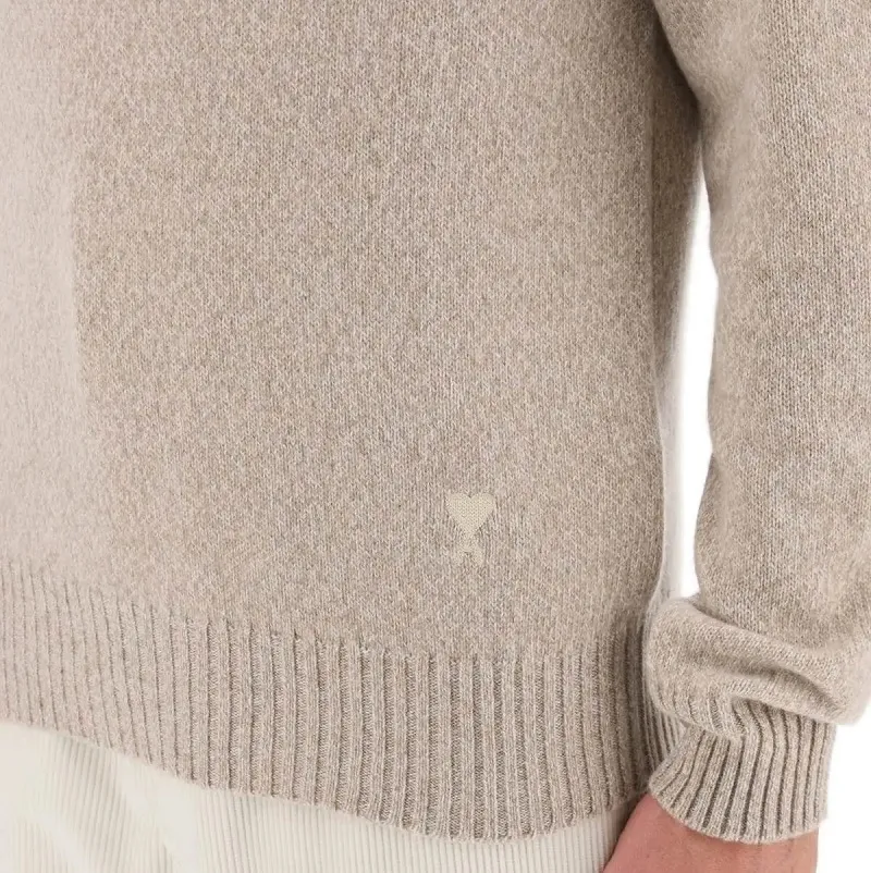 AMI PARIS  |Wool Cashmere Plain Designers Sweaters