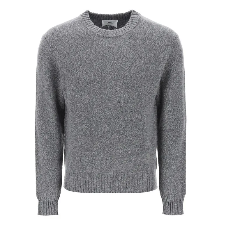 AMI PARIS  |Wool Cashmere Plain Designers Sweaters