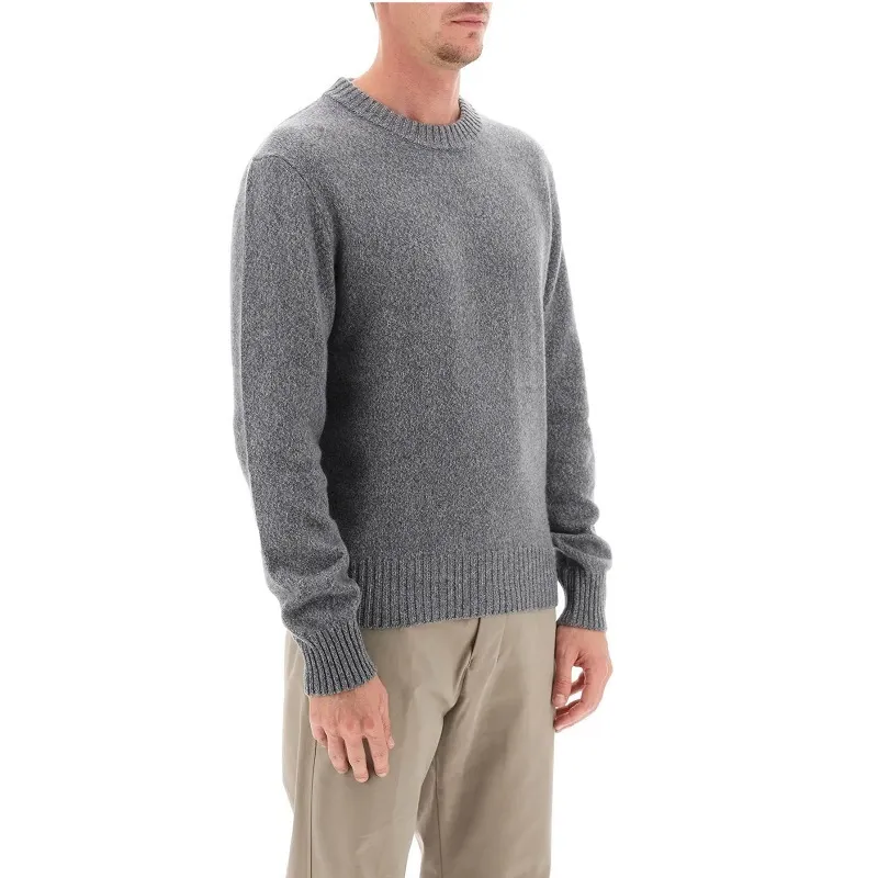 AMI PARIS  |Wool Cashmere Plain Designers Sweaters