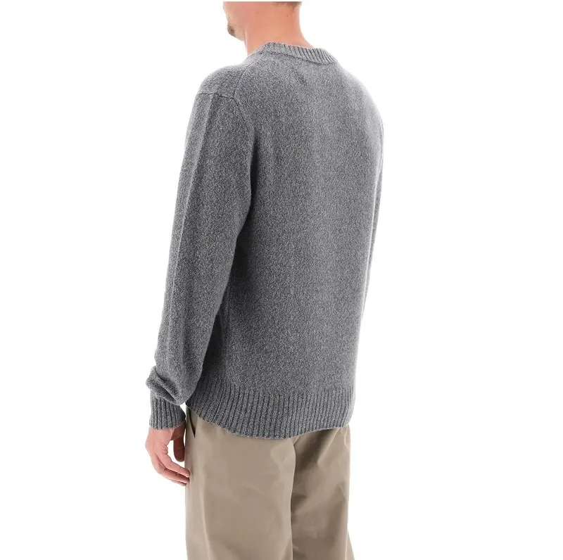 AMI PARIS  |Wool Cashmere Plain Designers Sweaters