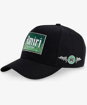 Amiri Mens Black Lounge Box brand-patch cotton baseball cap