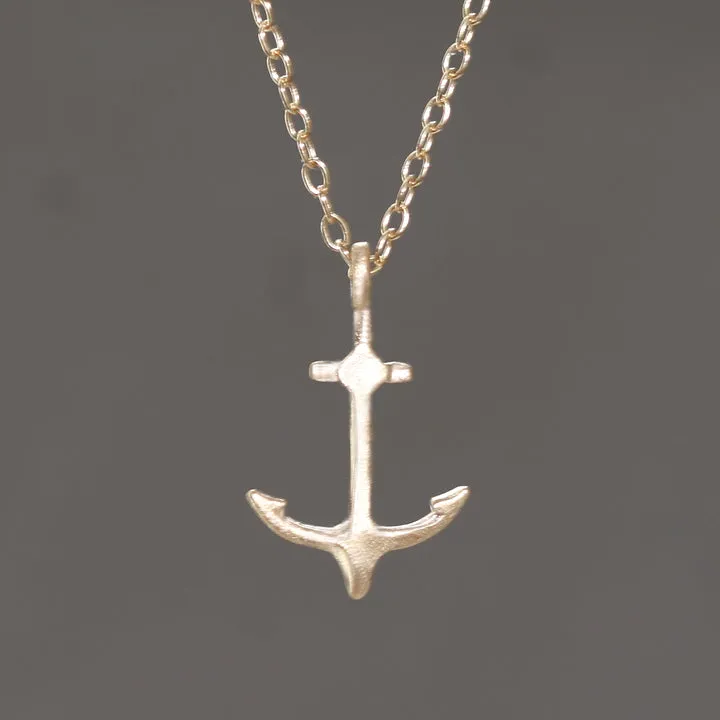 Anchor Necklace in 14k Gold