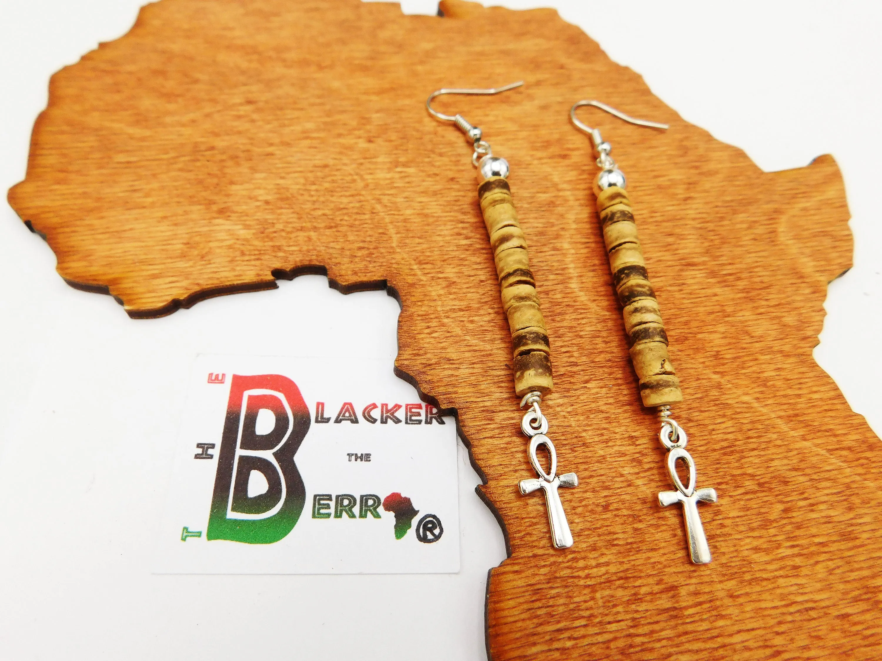 Ankh Earrings Long Ethnic Women Earrings The Blacker The Berry