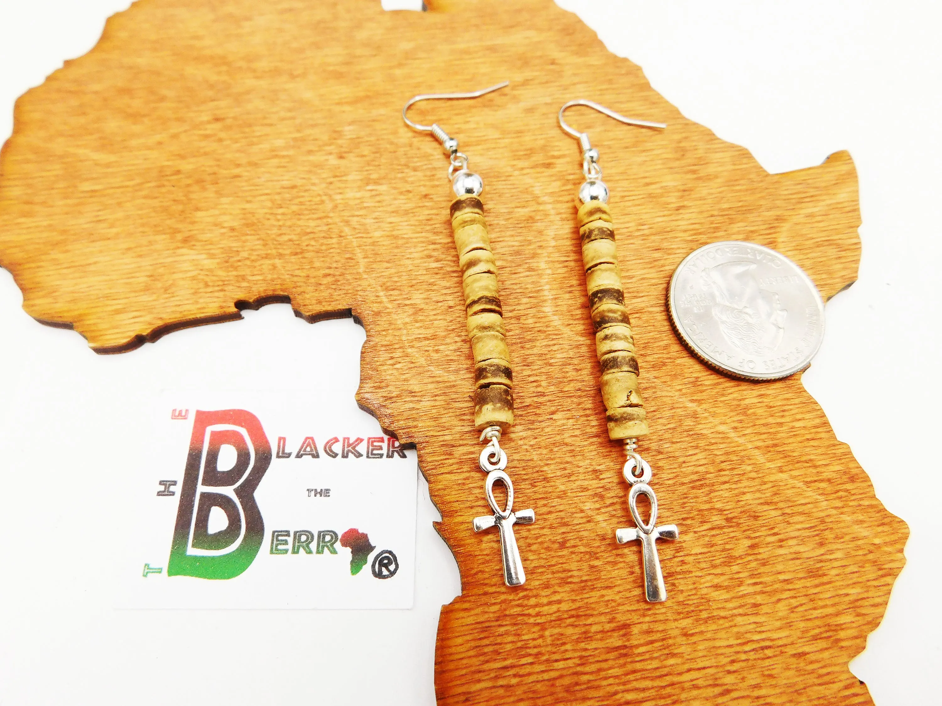 Ankh Earrings Long Ethnic Women Earrings The Blacker The Berry