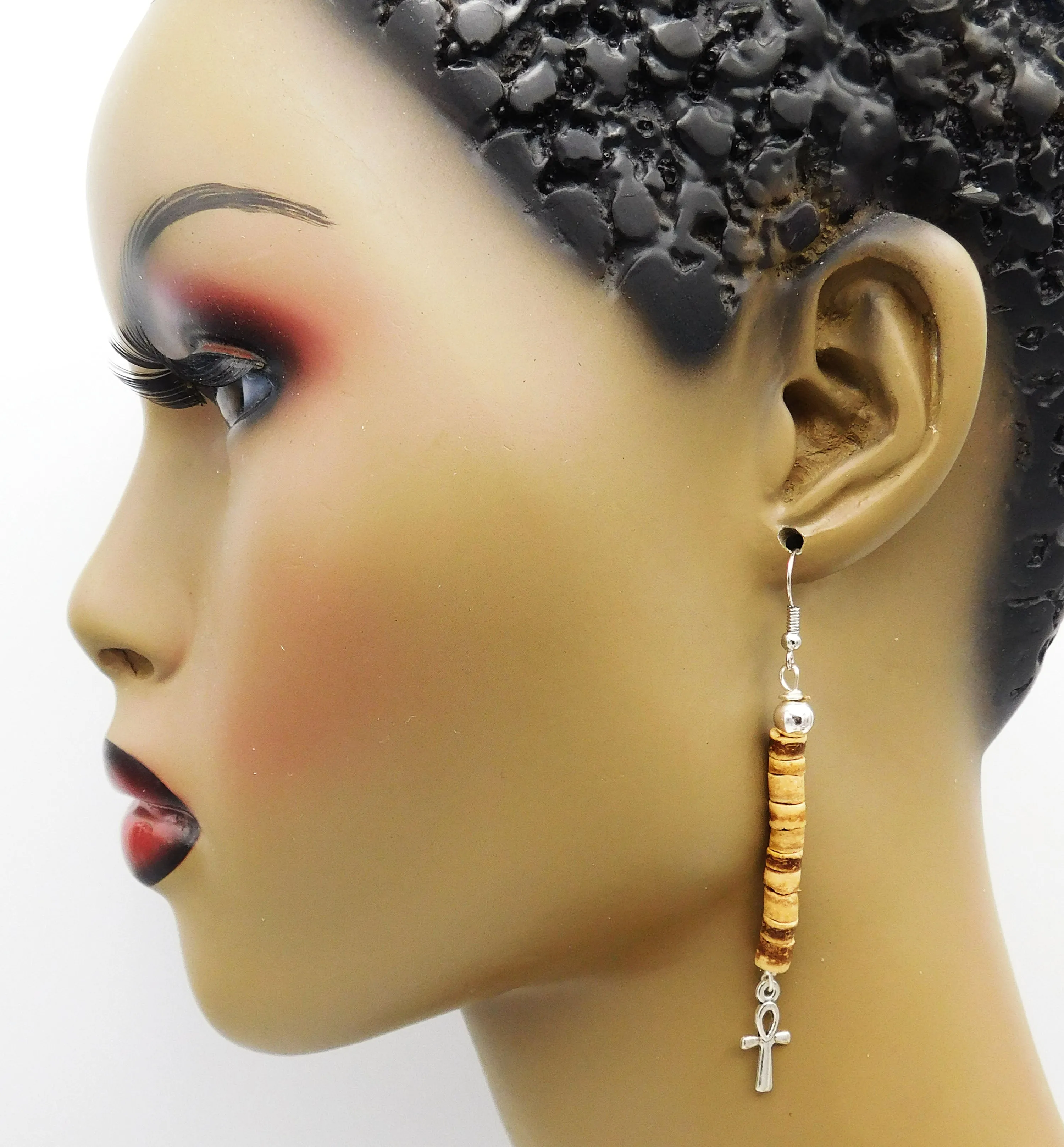 Ankh Earrings Long Ethnic Women Earrings The Blacker The Berry