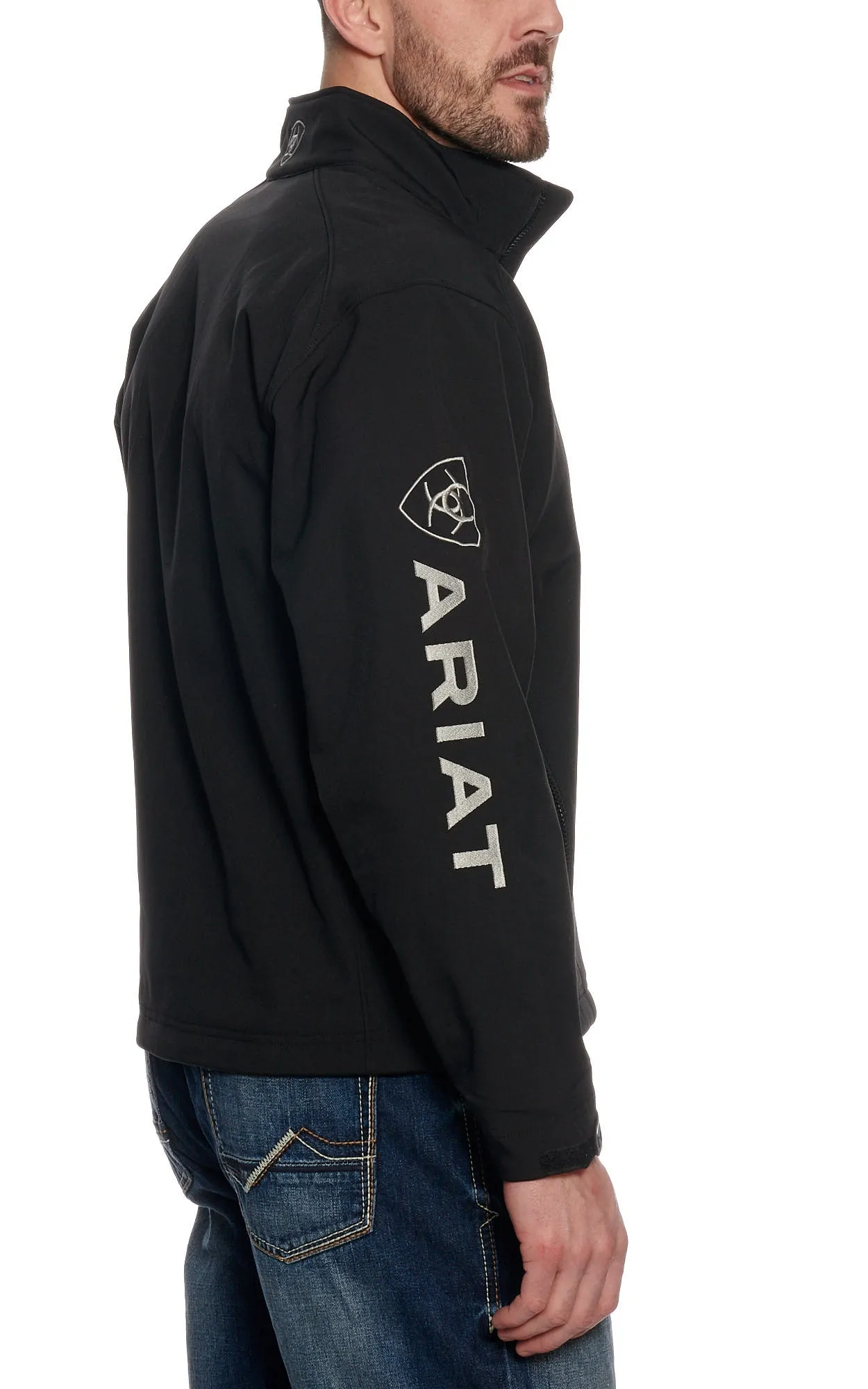 Ariat Men's Black Logo Softshell Jacket - Big & Tall