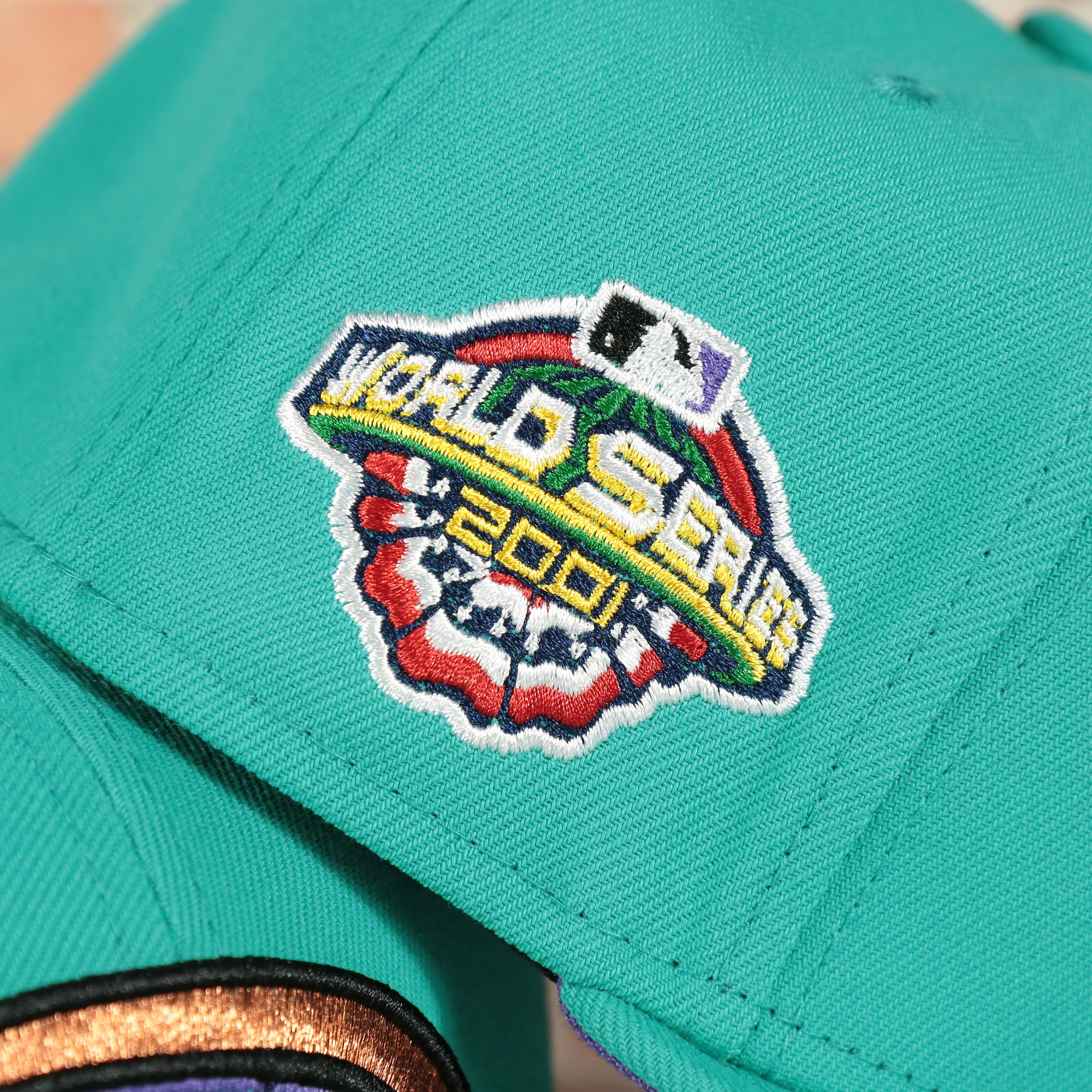 Arizona Diamondbacks 2001 World Series Purple Bottom 59fifty Fitted Cap | Teal