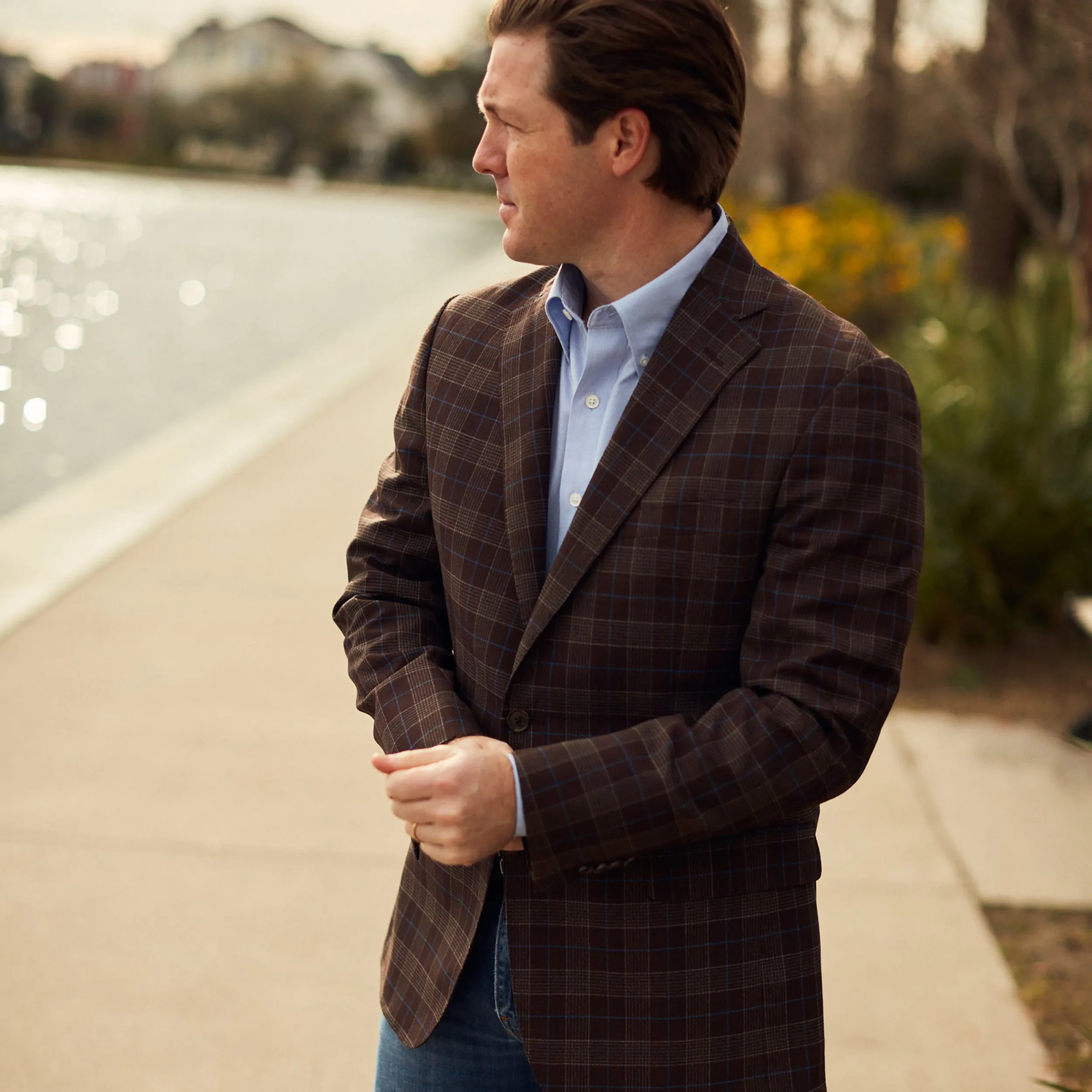 Audubon Brown/Blue Plaid Sport Coat