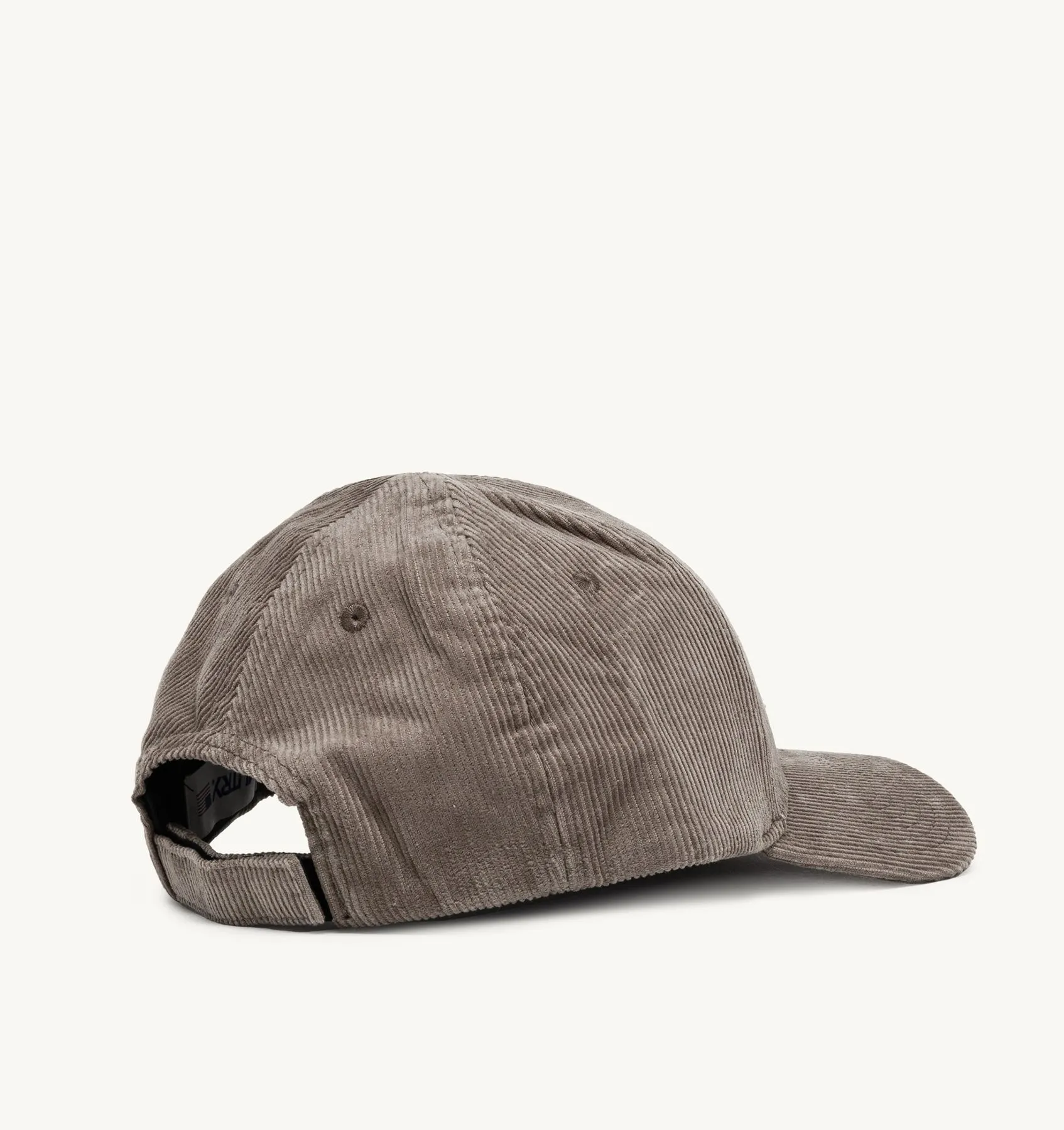 AUTRY APPAREL WOMAN  BASEBALL CAP IN EMBROIDERED GRAY CORDUROY