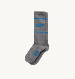 AUTRY APPAREL WOMAN  SOCKS IN GRAY COTTON TERRY