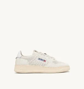 AUTRY SNEAKERS MAN  EASEKNIT MEDALIST LOW SNEAKERS IN IVORY WHITE FABRIC