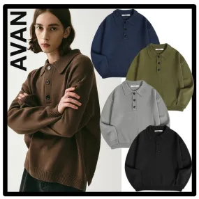 AVANDRESS  |Unisex Street Style Logo Sweaters