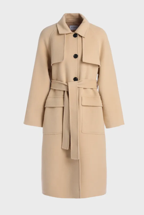 Beige Wool Coat