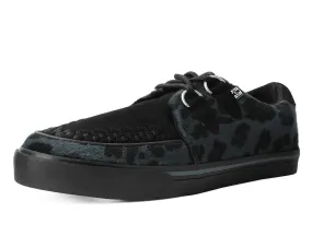 Black & Grey Leopard Hair Sneaker