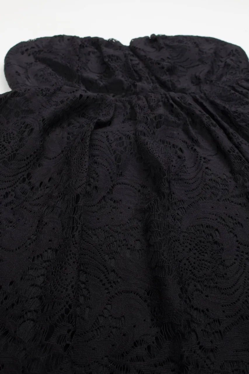 Black Lace Dress 677