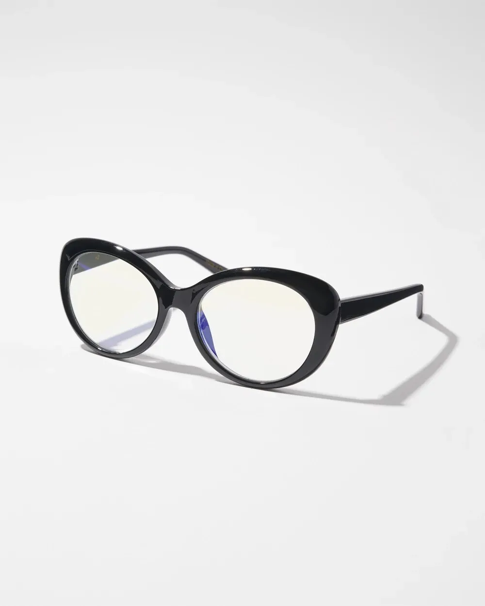 Black Rounded Reading Glasses