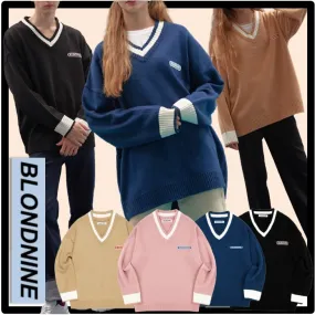 BLOND9  |Unisex Street Style Sweaters