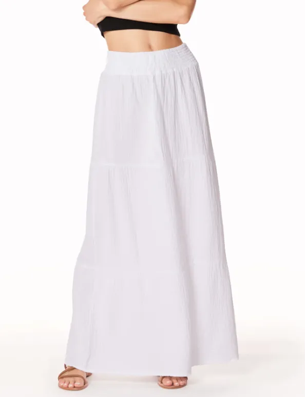 BOBI TIERED MAXI SKIRT