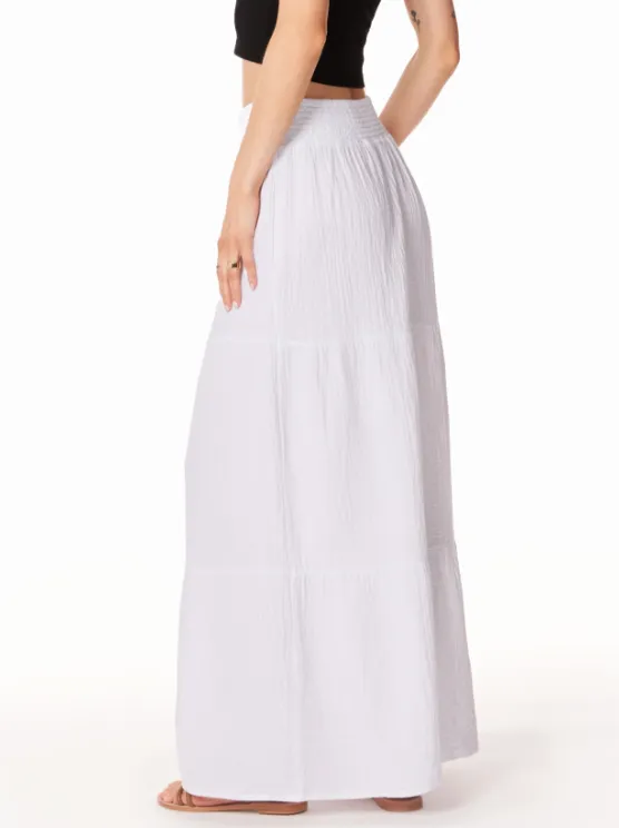 BOBI TIERED MAXI SKIRT