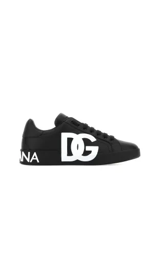 Calfskin Portofino sneakers - Black\White