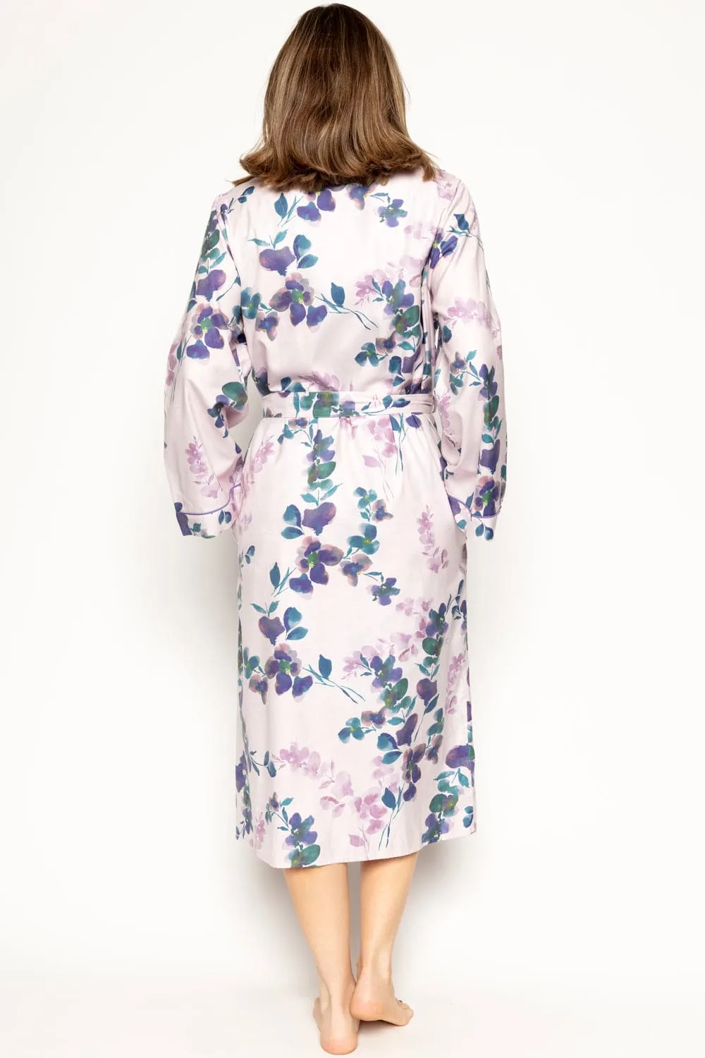 Camila Floral Print Long Dressing Gown