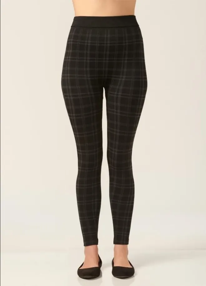 Charlie Paige Printed Fleece Lined Leggings