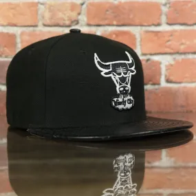 Chicago Bulls Black 59FIFTY Grey Bottom Fitted Cap | Black