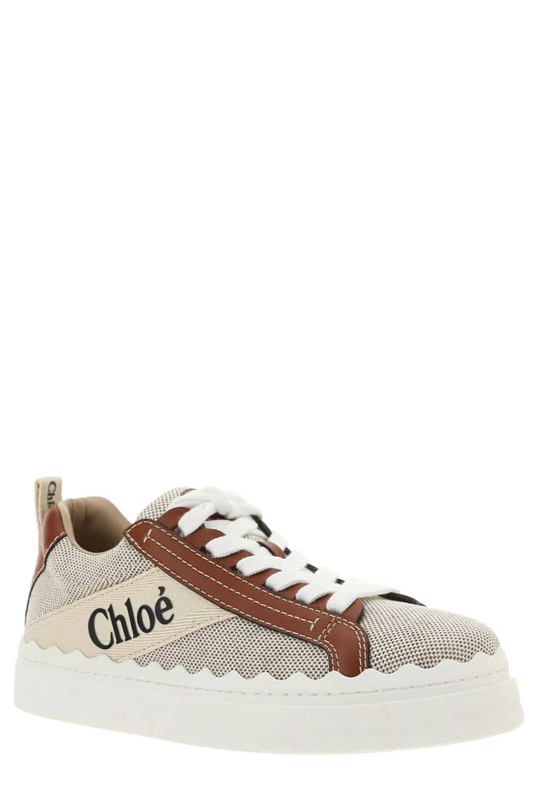 Chloé Lauren Scallop-Edge Sneakers