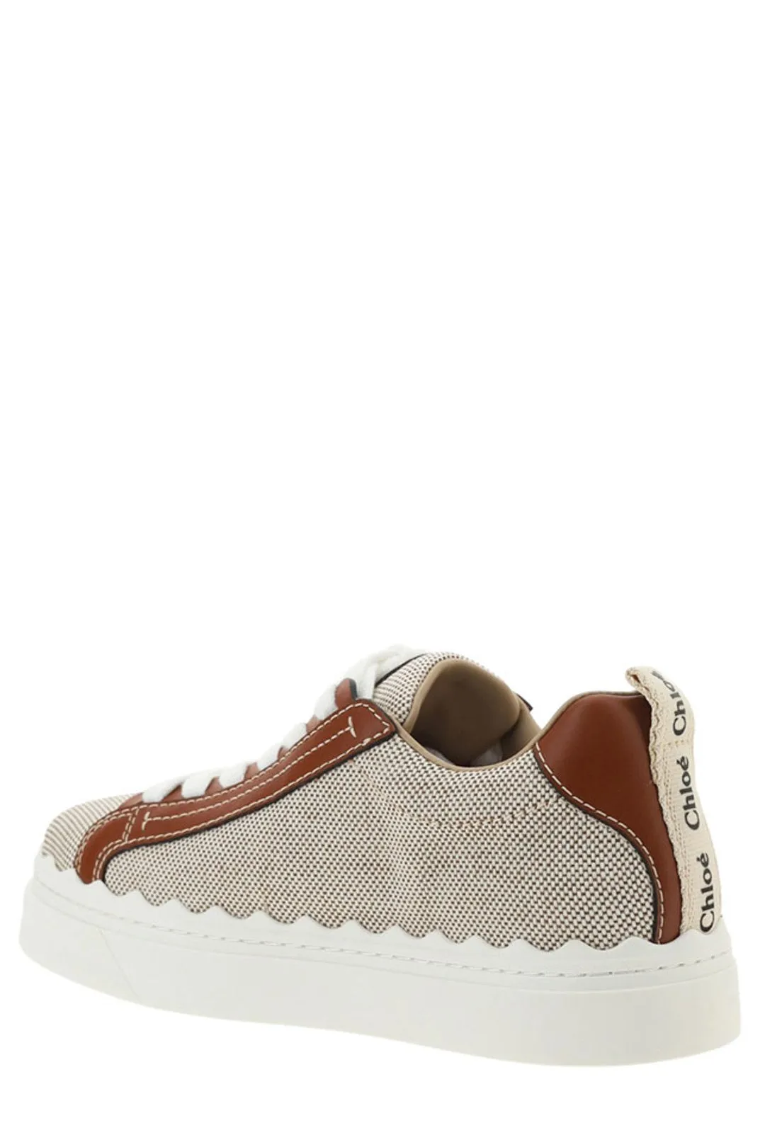 Chloé Lauren Scallop-Edge Sneakers