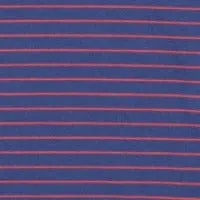 Colette Ruffle Dress Navy Red Mini Stripe