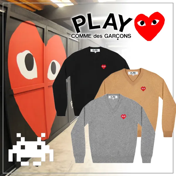 COMME des GARCONS  |Unisex Plain Logo Designers Sweaters