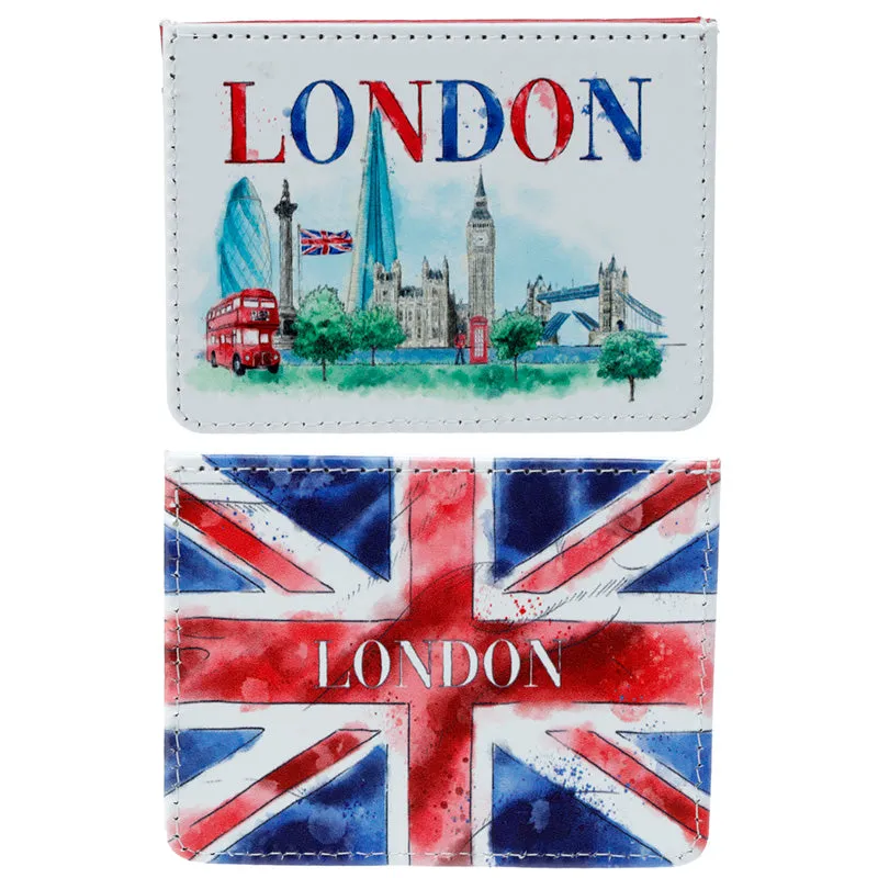 Contactless Protection Fabric Card Holder Wallet - London Tour CARD26