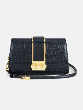 CROCO EMBOSSED SLING BAG