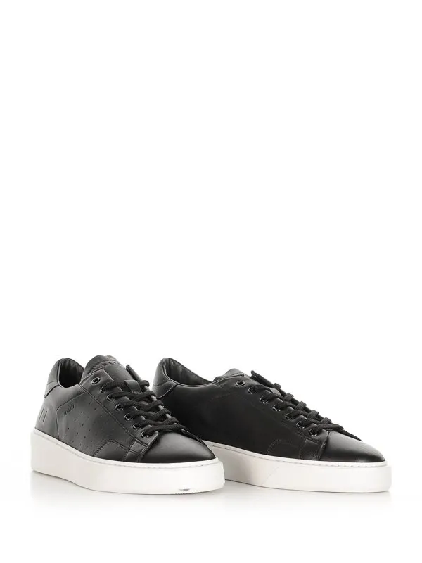 D.A.T.E. Levante Sneaker In Black Leather