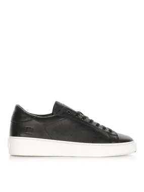 D.A.T.E. Levante Sneaker In Black Leather