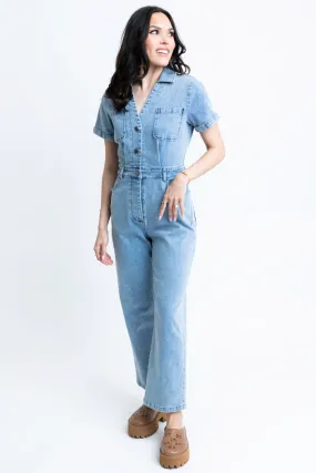 Denim Utility Jumpsuit