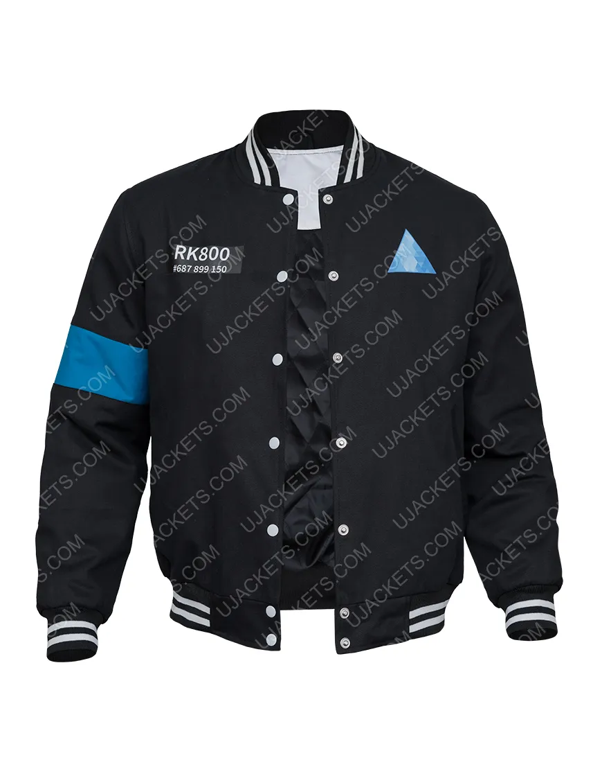 Detroit Become Human Connor RK-800 Varsity Jacket