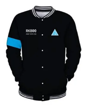 Detroit Become Human Connor RK-800 Varsity Jacket