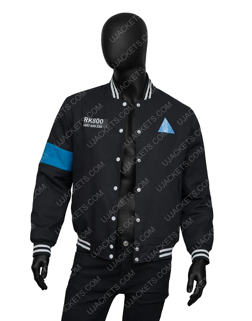 Detroit Become Human Connor RK-800 Varsity Jacket