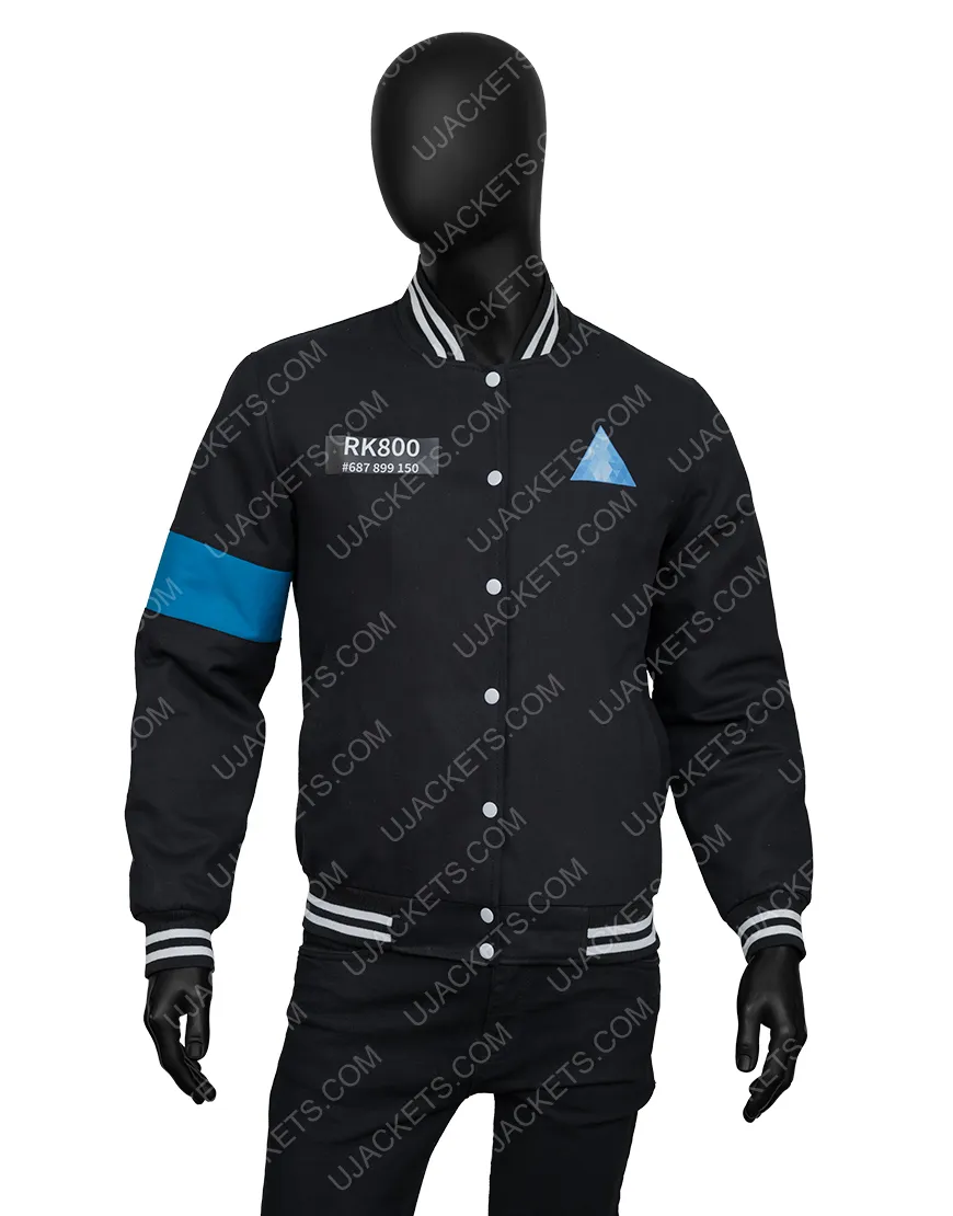 Detroit Become Human Connor RK-800 Varsity Jacket