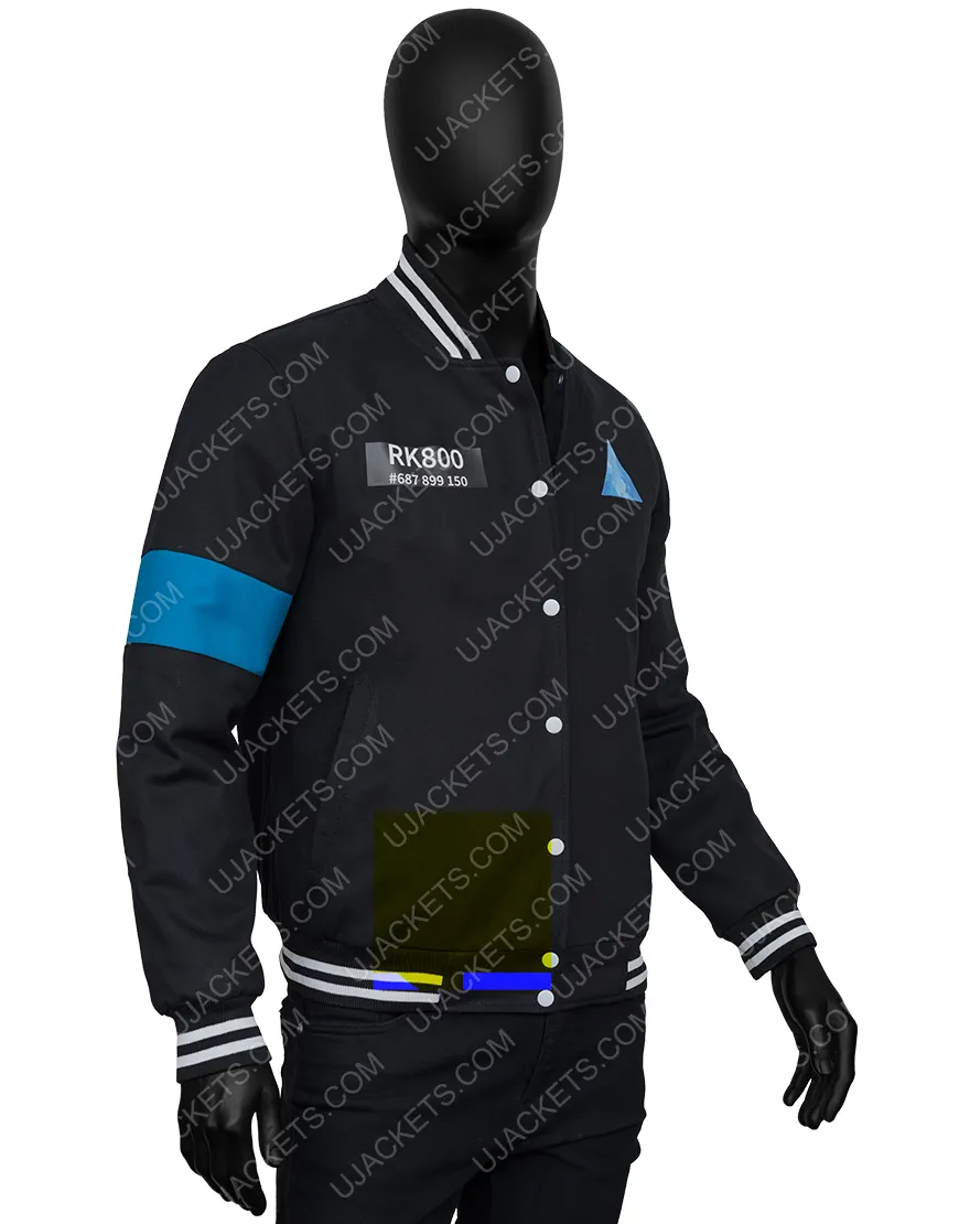 Detroit Become Human Connor RK-800 Varsity Jacket