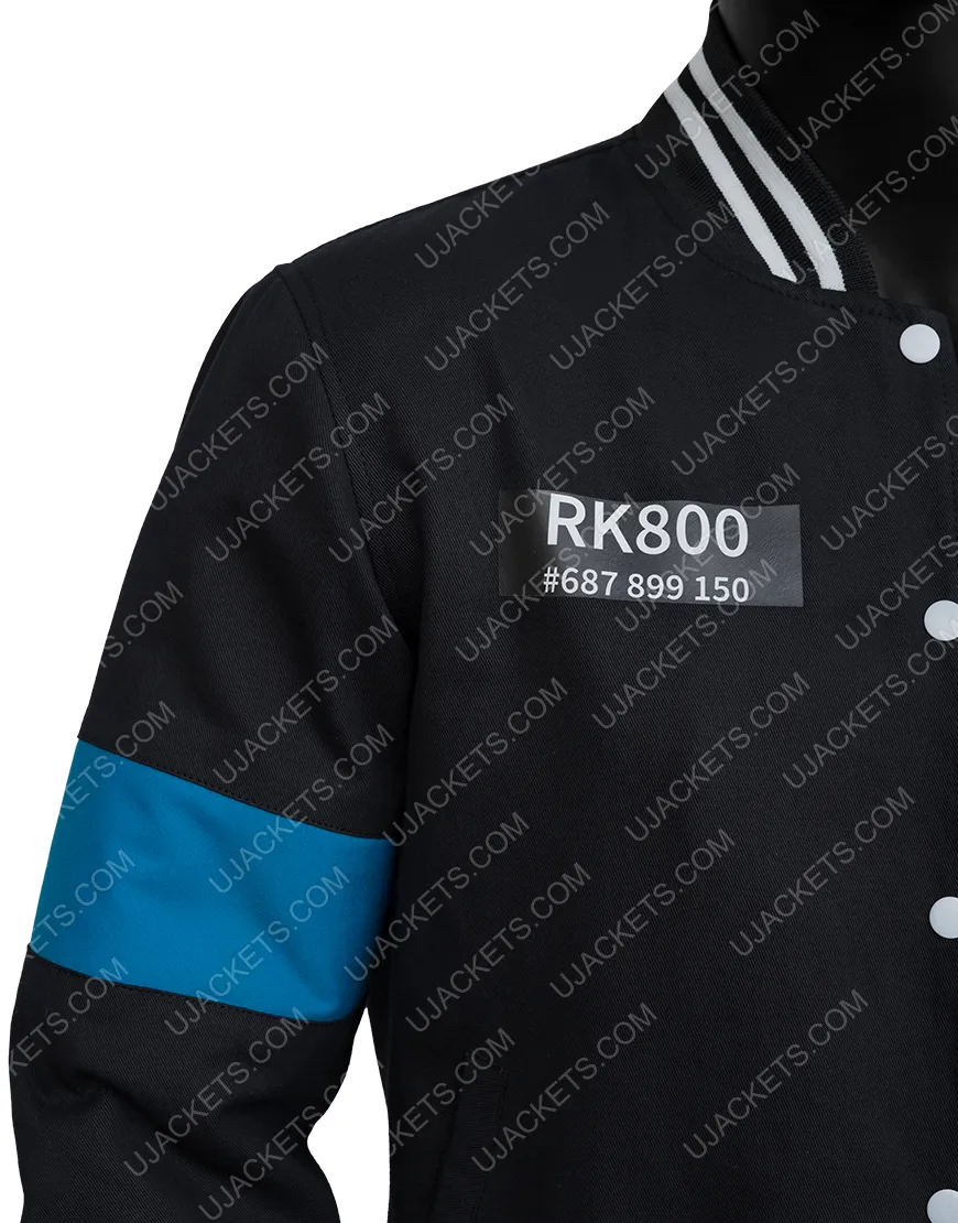 Detroit Become Human Connor RK-800 Varsity Jacket