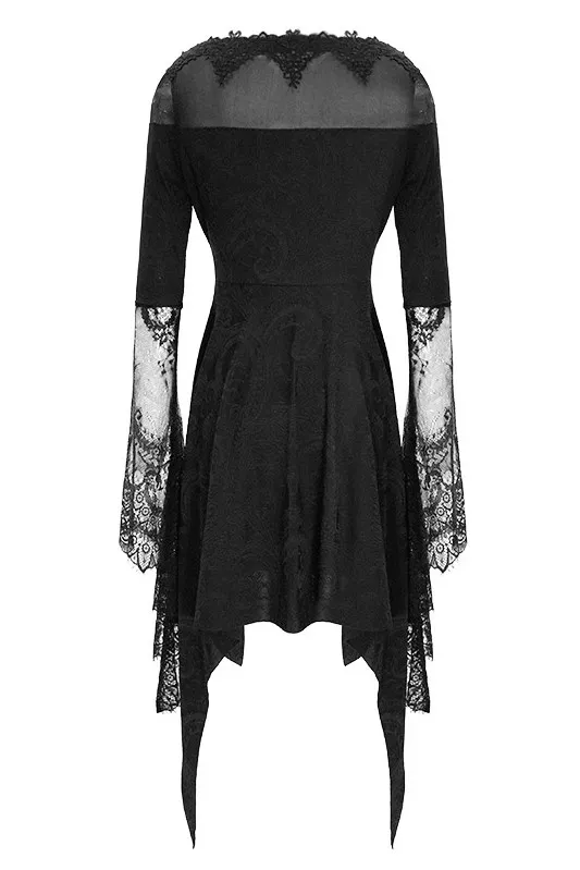 Devil Fashion - Jacquard Dresses with Lace Sleeves ESKT029 | Dark Ages