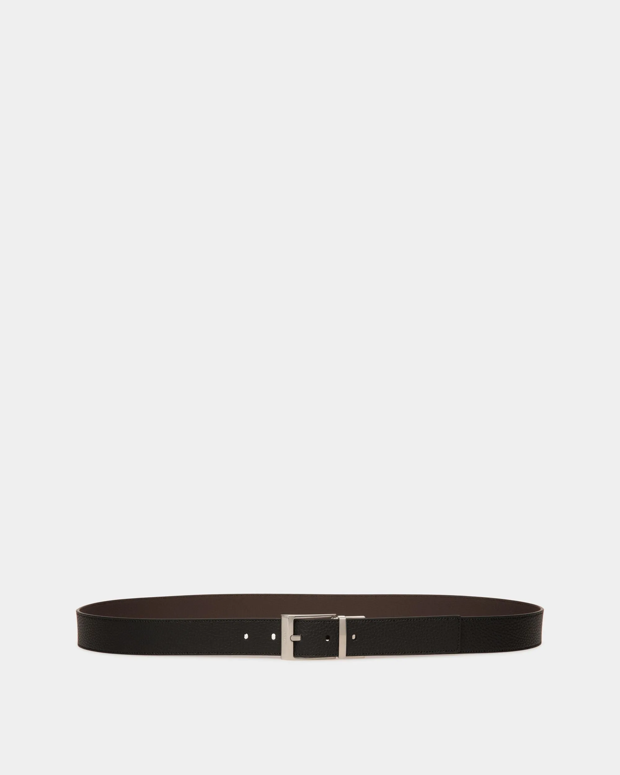 Dress Belt In Brown And Black Leather 