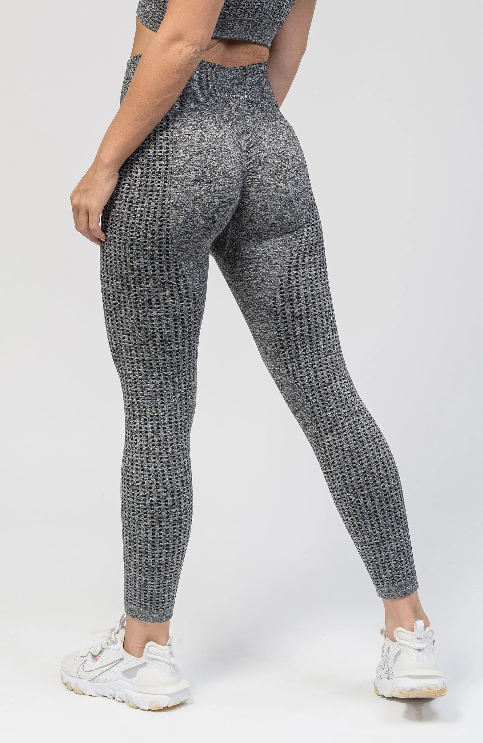 Empower Seamless Scrunch Leggings - Dark Grey Marl