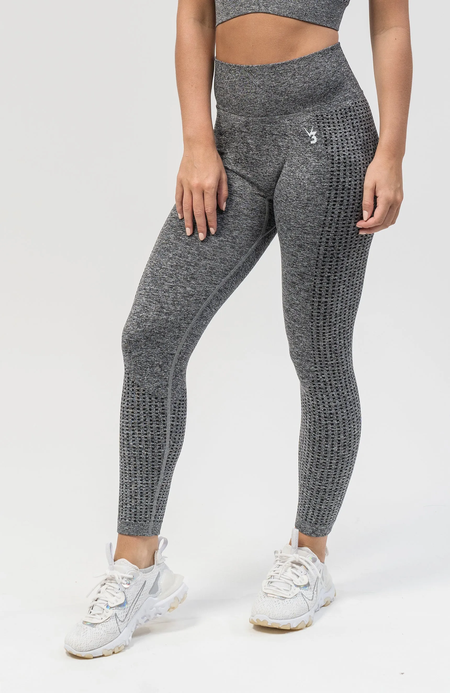 Empower Seamless Scrunch Leggings - Dark Grey Marl