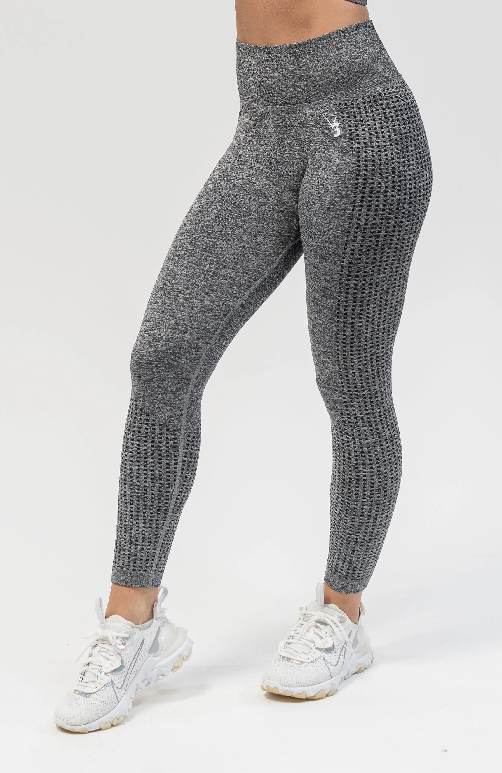 Empower Seamless Scrunch Leggings - Dark Grey Marl